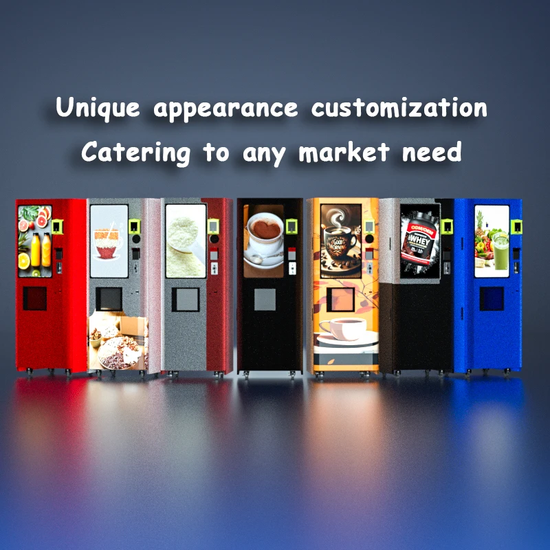 Hot Commercial Automatic Coffee Dispenser Robot Coin Operated Fresh Ground Coffee Vending Machine With Bill Acceptor Credit Card