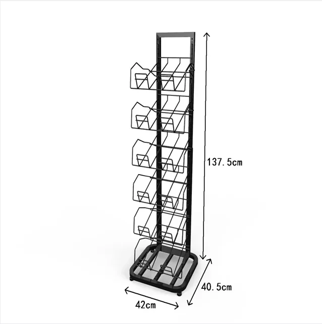 Comic Book Display Stands Metal Floor Standing Display Racks Magazine Display Holder Racks