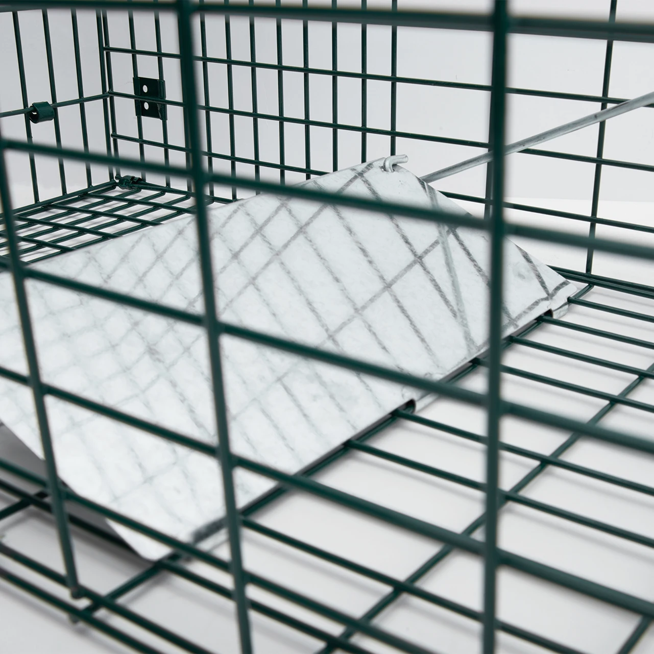 Складная гуманная ловушка для кошек, сверхпрочная железная квадратная отпугиватель животных, клетка для кошек