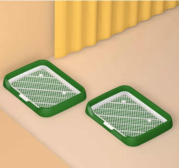 Small and Large Anti-Stepping Automatic Urine Basin Dog Toilet Plastic Pet Urination Artifact with Sand Basin