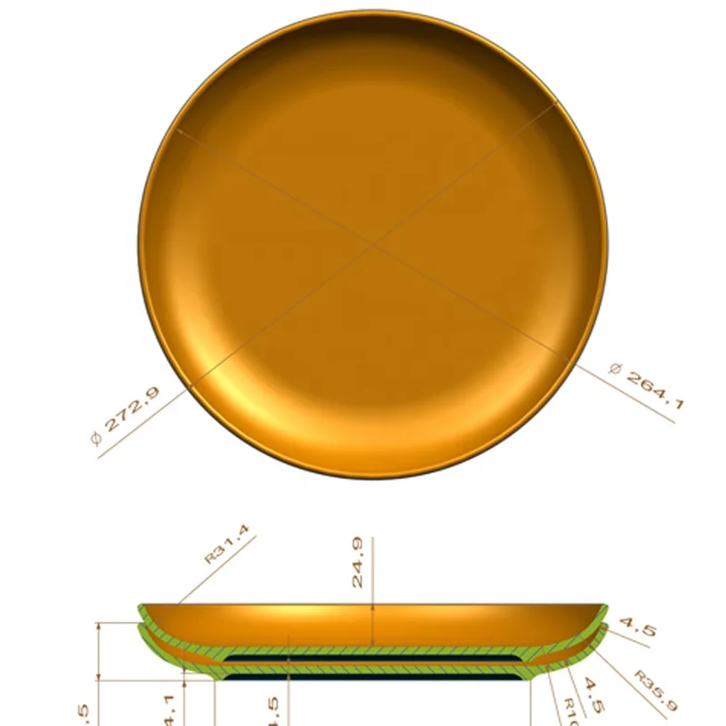 
Melamine Dinnerware Hot Sales Design Customized Shape Party Wedding Fashionable Box Logo Custom Mold 