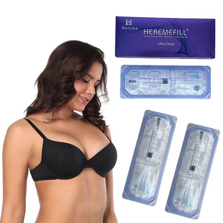 Heremefill best quality hot Sale Ha Deep 5ml Dermal chin Filler Hyaluronic Acid for chin enhances the action