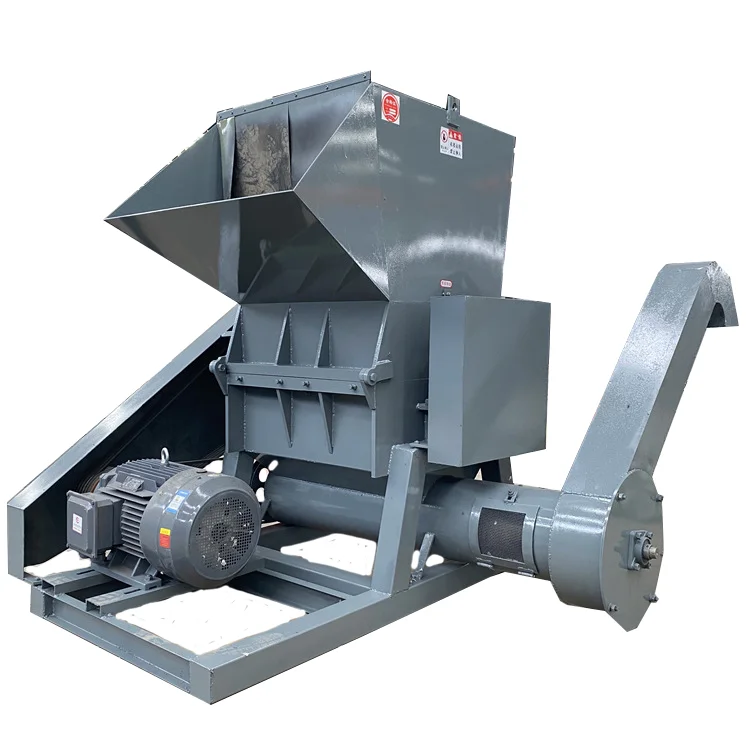 Pe Pp Pvc Pet Waste plastic Shredder machine mobile plastic crusher with motor engine plastic crusher