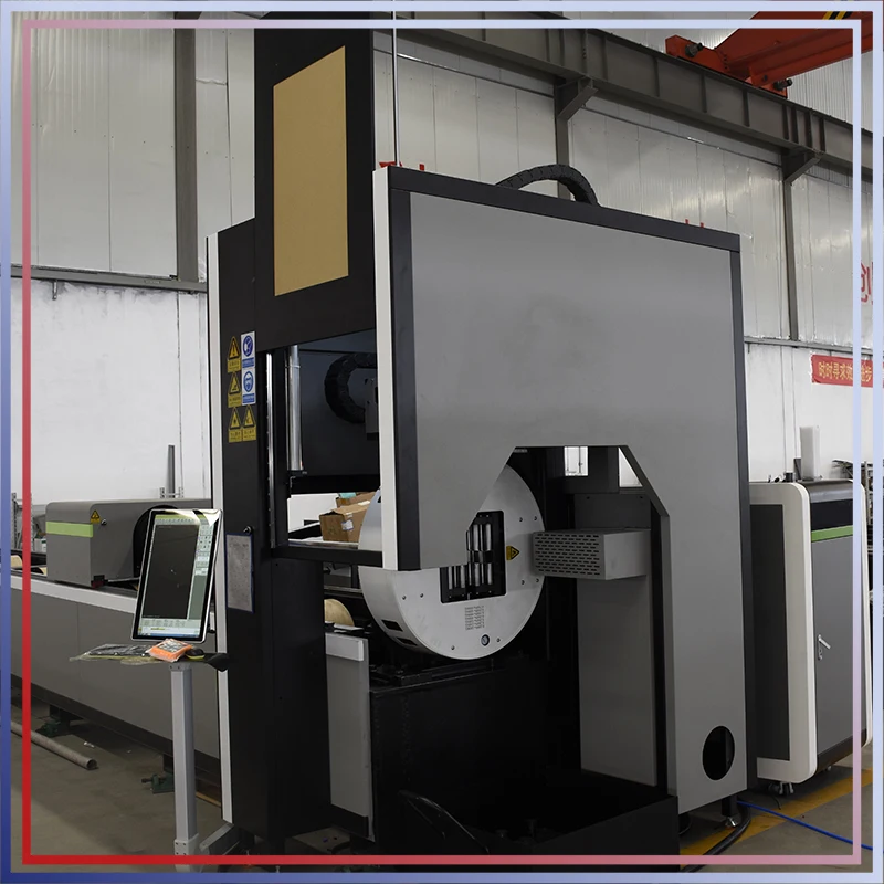 Global Warranty 4000W / 4Kw Open High Security Metal Tube Laser Cutting Machine