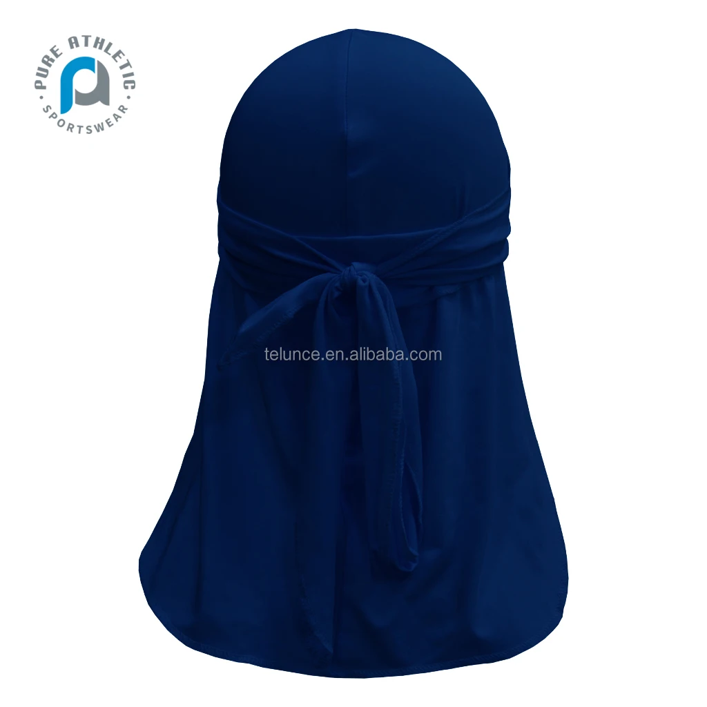 PURE Wholesale  solid multi-purpose head scarf elegant turbans for women men headwrap knitted headband durags