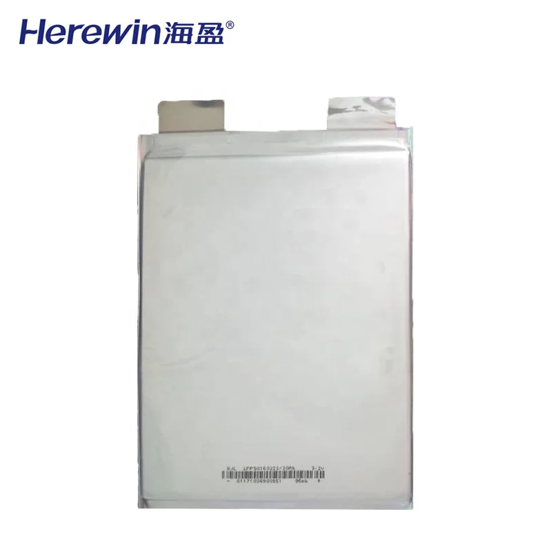 Herewin lipo battery LiFePO4 pouch cells 3.2v 30ah 40ah 50ah in stock