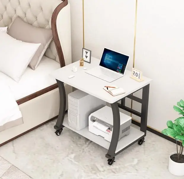 AILICHEN мобильный настольный компьютерный стол прикроватный для спальни небольшой рабочий ноутбука