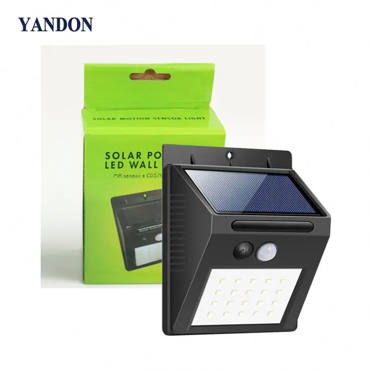 New Design 30 LED Outdoor Solar Power Security Waterproof IP65 PIR Motion Sensor Home Garden Led Solar Wall Lights