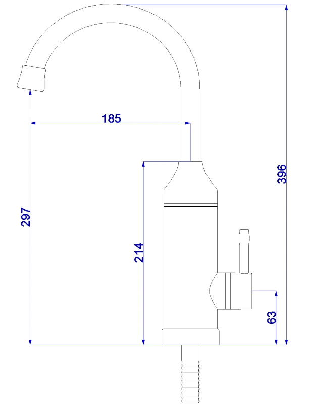 220V Wholesale High Quality Warm Water Led Display Kitchen Water Heating Digital Faucet