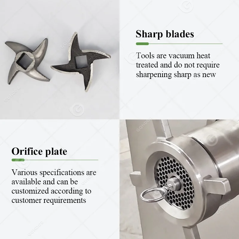 Pork Meat Grind Beef Grinder Commercial Fish Mincer Electric Large Frozen 500 Kg/Hour Mutton Mince Machine