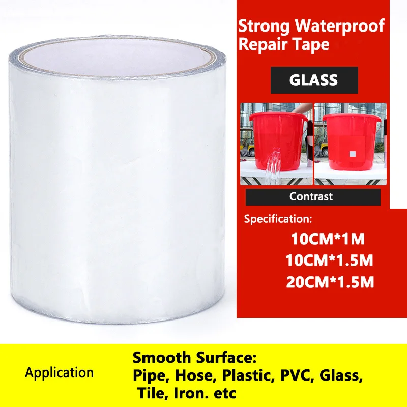 Прочная водонепроницаемая герметизирующая лента для ремонта утечек, изоляционная лента, прорезиненная лента для герметизации