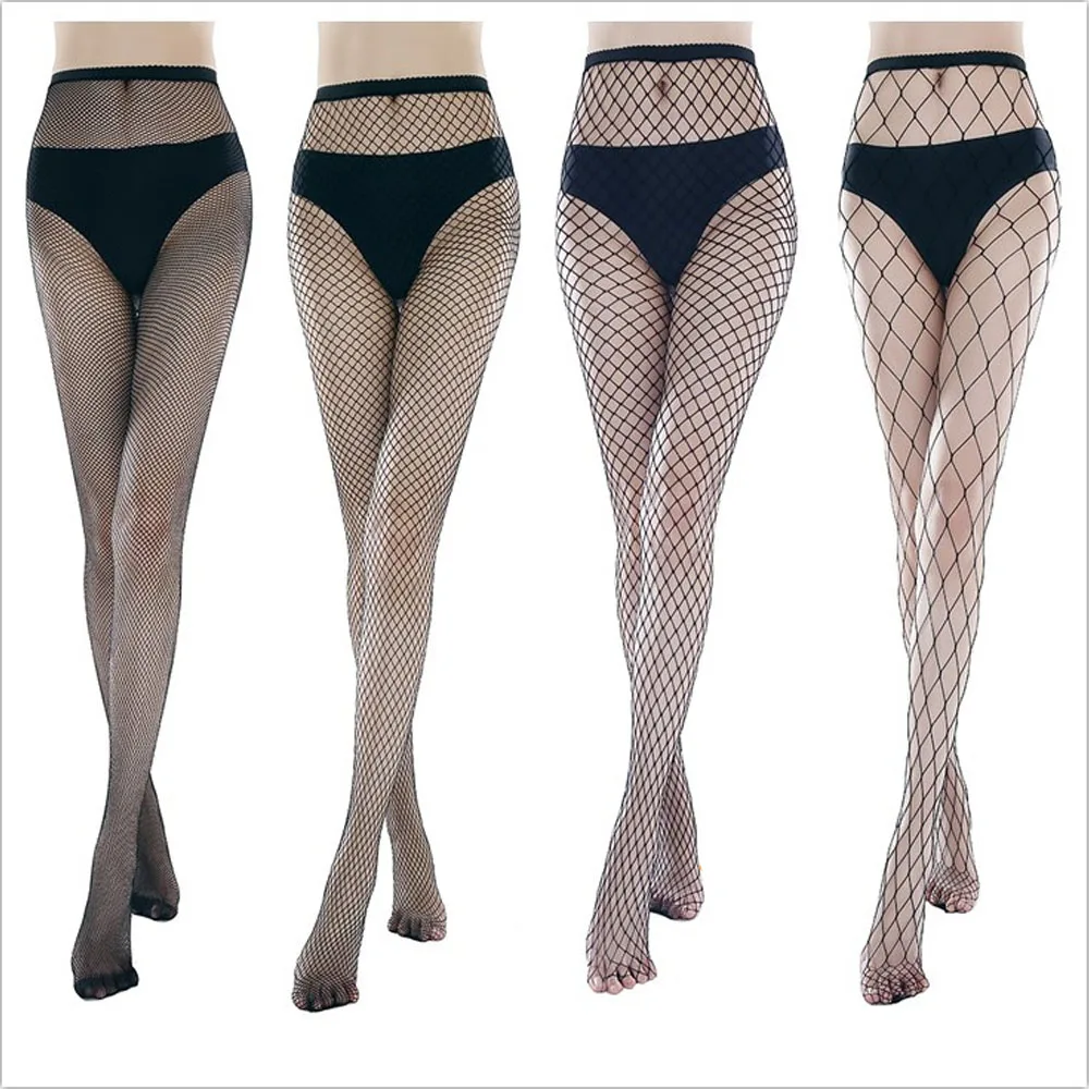 Support Customized European Style Breathable Retro Mesh Sexy Nylon Stockings