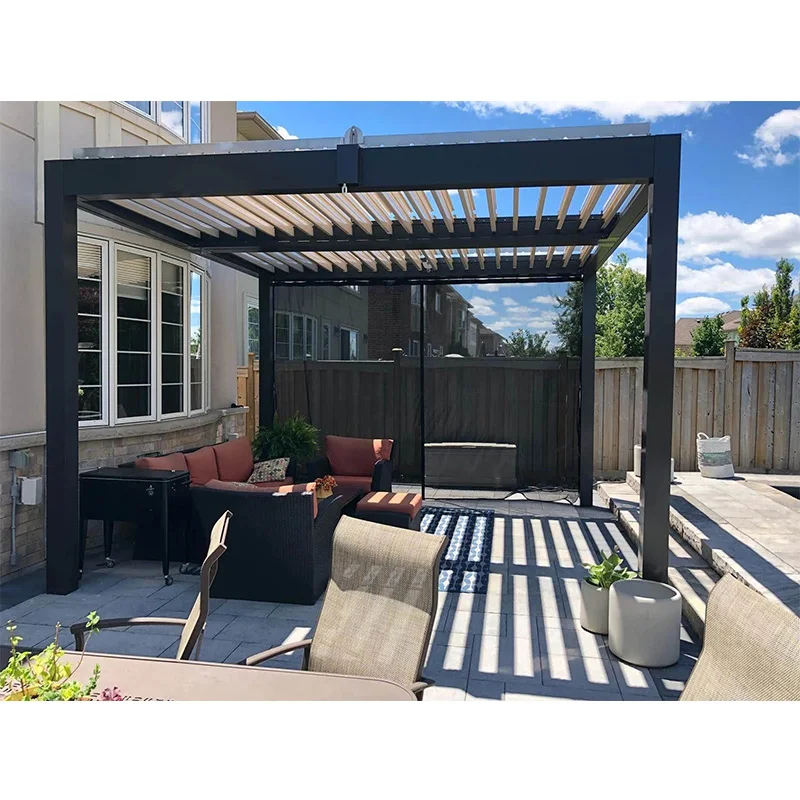 Prima High End Automatic Adjustable Waterproof Louvered Roof Sun Bioclimatic Aluminium Pergola