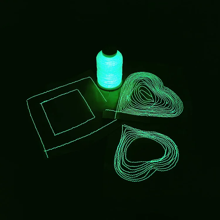 European Fashion Products Glow in the Dark Thread Super Bright Glow in the Dark Leather Sewing Thread for Sewing Machines