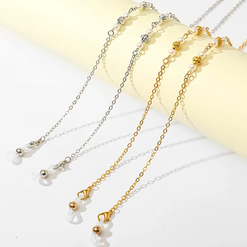 Metal Gold Silver Eyeglass Holder String Creative Metal Glasses Chain Fashion Sunglasses Chain For Women