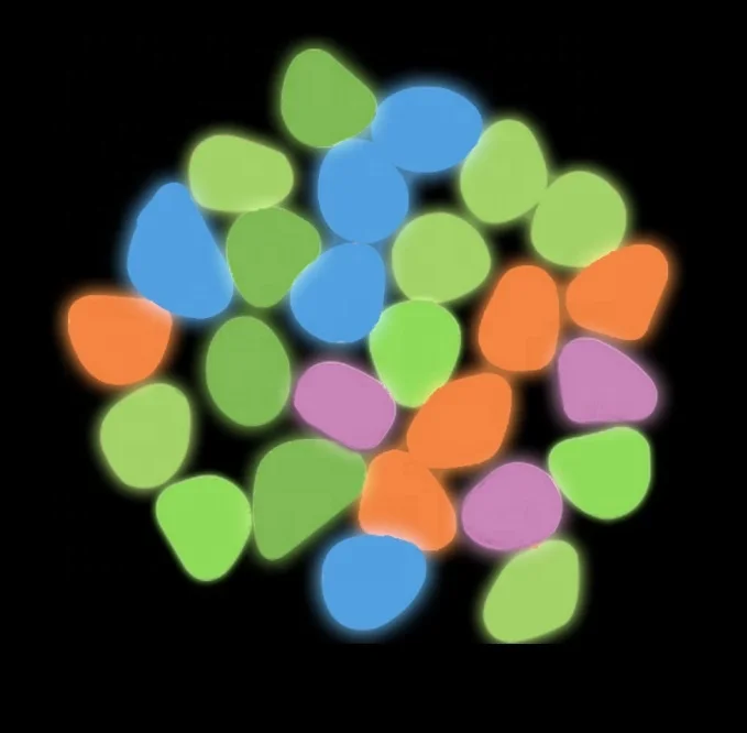 High Quality Luminous Glowing Garden Pebble Stone