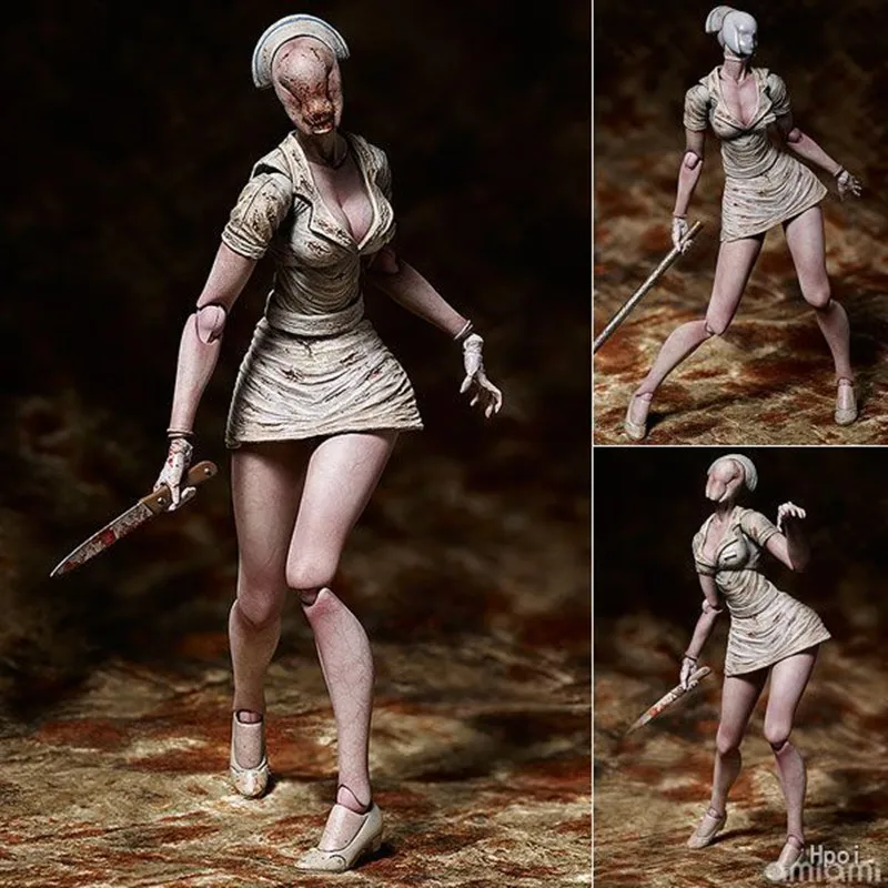 15cm movie Silent Hill Faceless nurse action figure movable pvc model toy