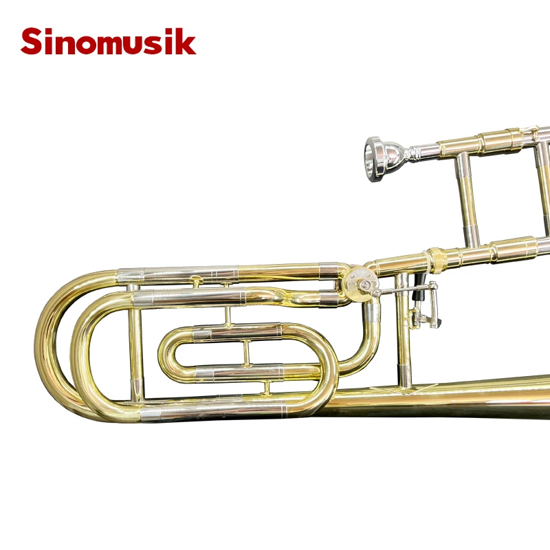 Sinomusik Factory  High Quality Toned Trombone Gold Silver Wind Instruments for Sale