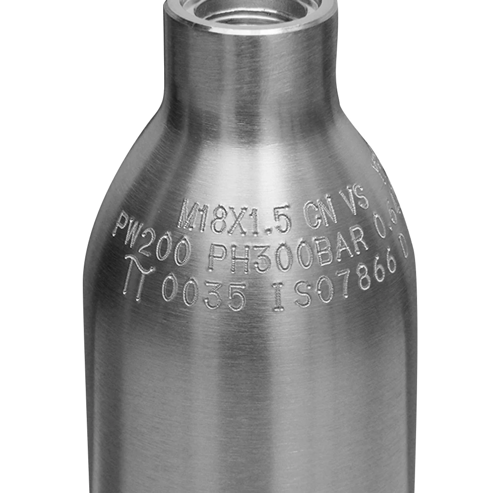 
Прямая продажа с фабрики ISO 7866 TPED 0.5L алюминий газовый баллон соды цилиндр Co2 бутылка бака M18 * 1,5 