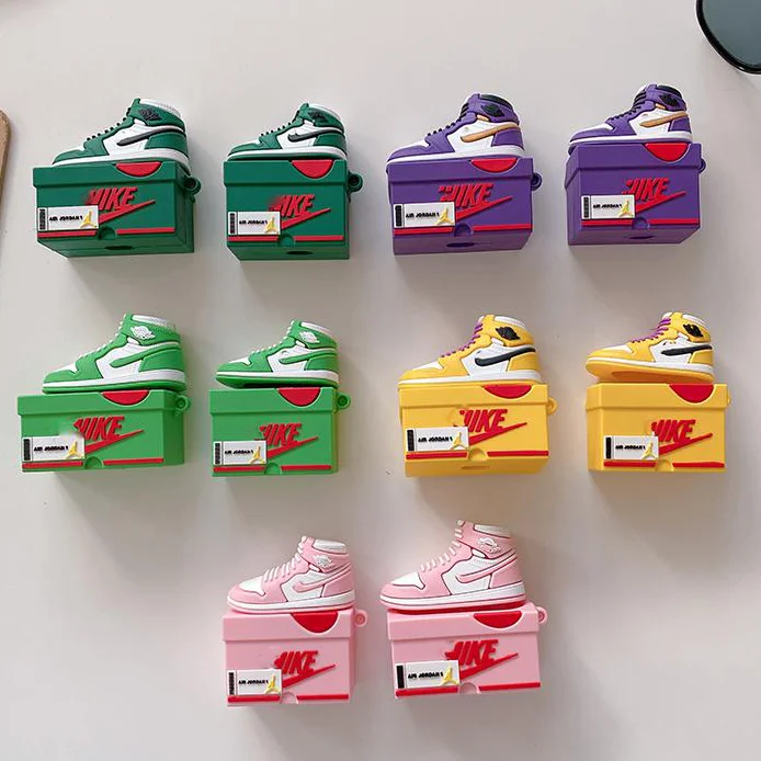 2021 3D Cute funda cover Luxury Sneakers shoe jordan Designers airpod pro case for Apple Airpods Case