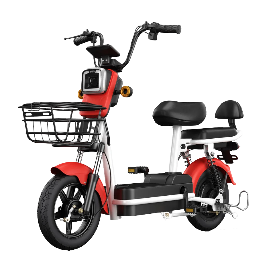 China Hot Sale 2 wheel cheap new 350w 48v electric moped bike with pedals electrica  scooter electric bike bicycle