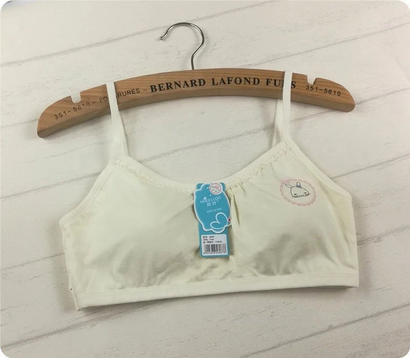 
Comfortable kids school student girls underwear daily care thin strap no rim soft bra 