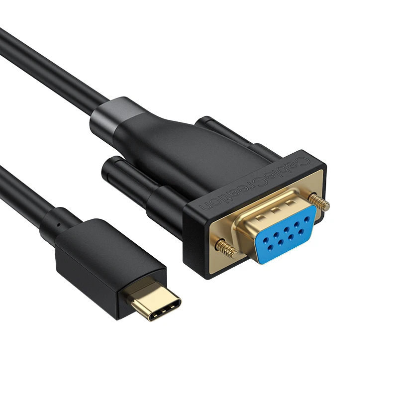 Hight quality USB Type C to RS-232 Serial Adapter Cable with PL2303 Chip RS232 DB9 Female Converter Cable