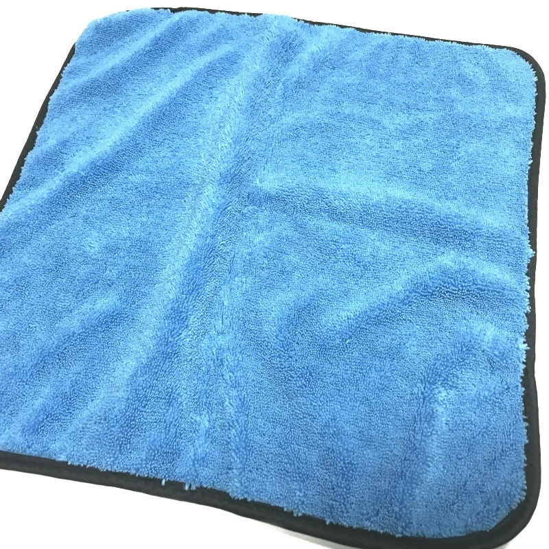 
40x40cm 380gsm car use microfiber towel dual pile microfiber cleaning cloth car polishing cloth 