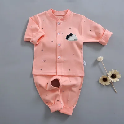 Весенняя Детская Пижама 2021, детское хлопковое нижнее белье с мультяшным рисунком, Кардиган с длинным рукавом