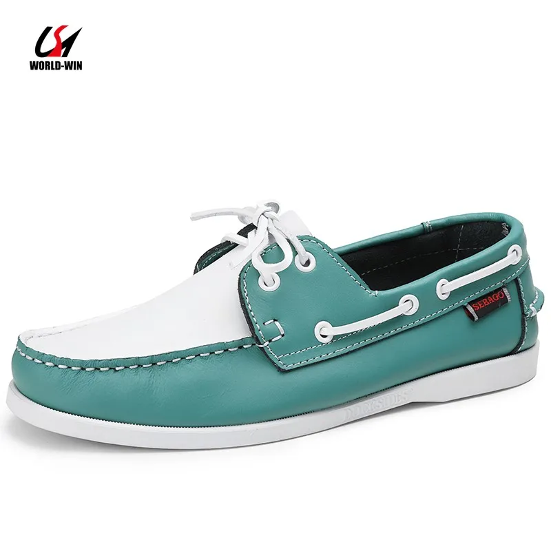 Мужские замшевые лоферы со шнуровкой повседневные парусиновые туфли