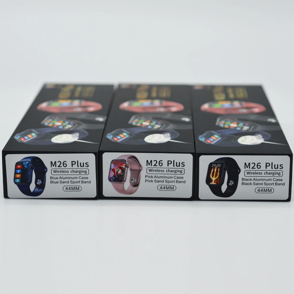  2022 M26plus Smartwatch M26+ Serie 6 7 Watch7 with Play Business Card Pay Sport Fitness M26 PLUS Smart