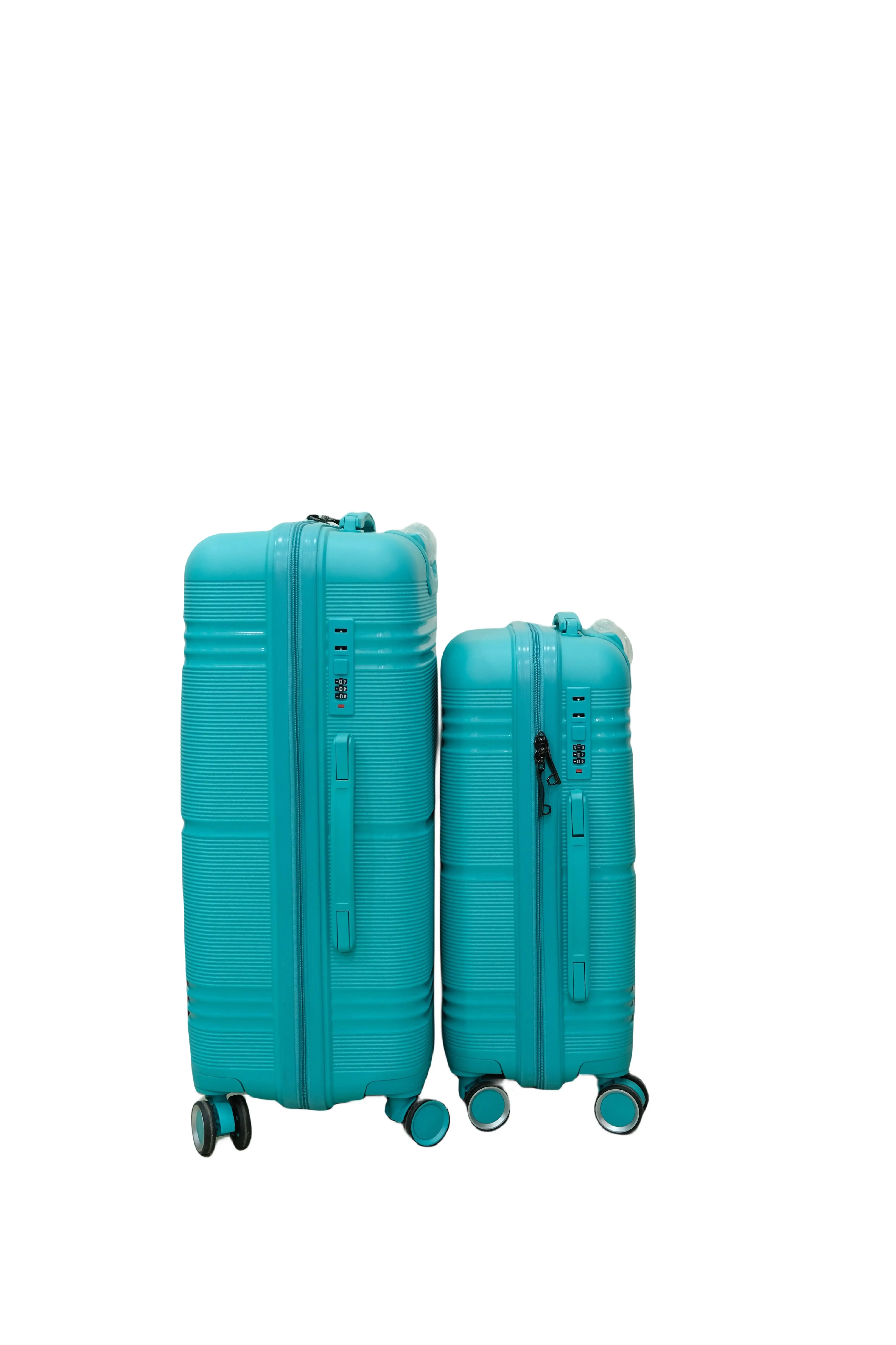 Factory Customized High-Quality Two Wheel PP Trolley Case Travel Luggage Sets Of 3 Pieces 20 24 28 Inch
