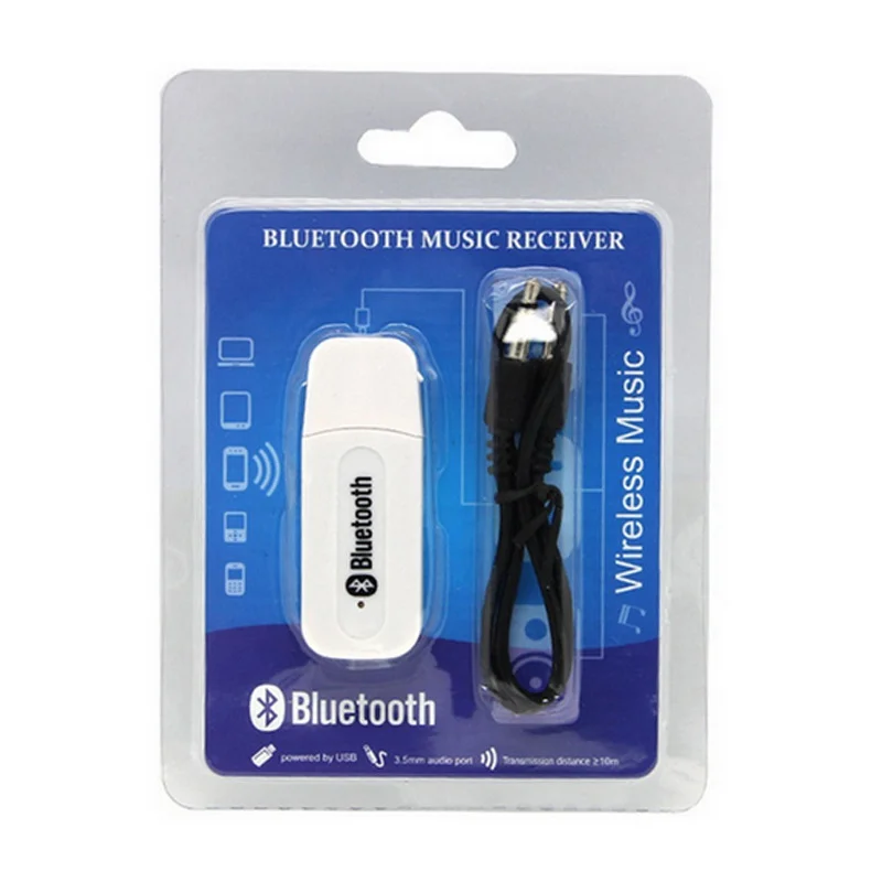  Беспроводной музыкальный стереоприемник USB Blue tooth 4 0 аудиостереоприемник 3 5 мм для автомобиля AUX