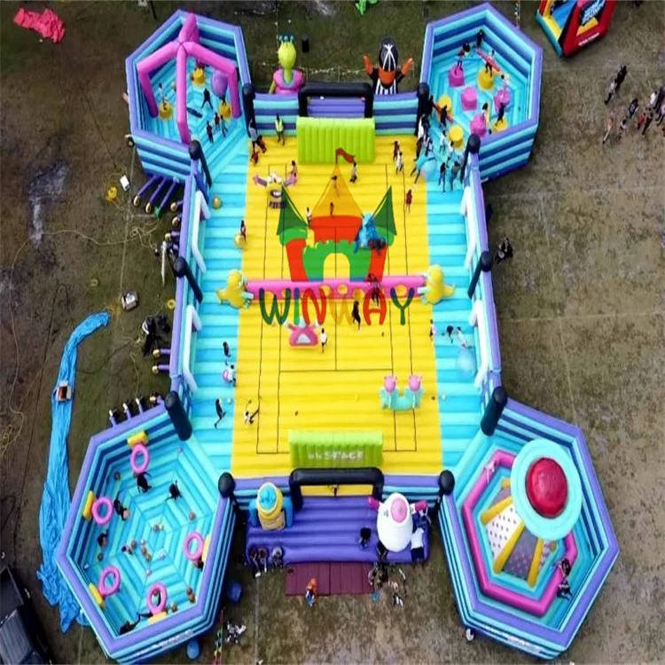 Customized Commercial Inflatable Park Adult And Children outdoor Inflatable Amusement Park Inflatable Theme Park