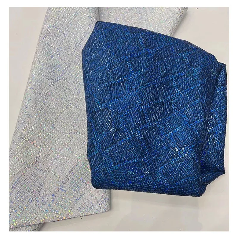 New fabric art metal serpentine PU artificial leather for the production of shoe bag jewelry crafts