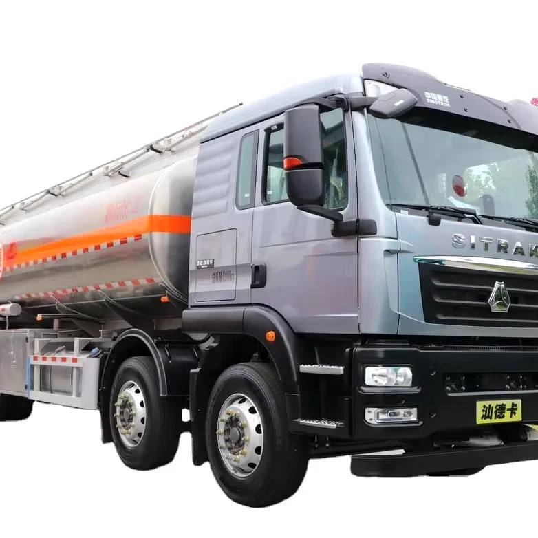 Sinotruk SITRAK C5H 350 Horsepower 8x4 Aluminum Fuel Tanker Truck (Euro 6) (Green Plate)