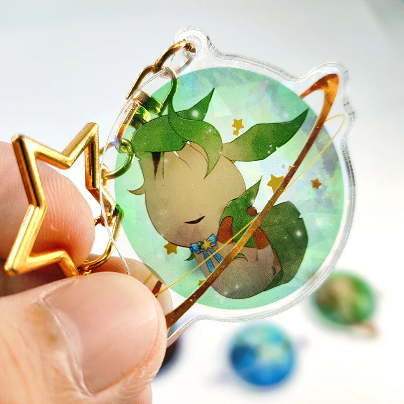 Custom printed clear frosted double sided acrylic keychain manufacturer