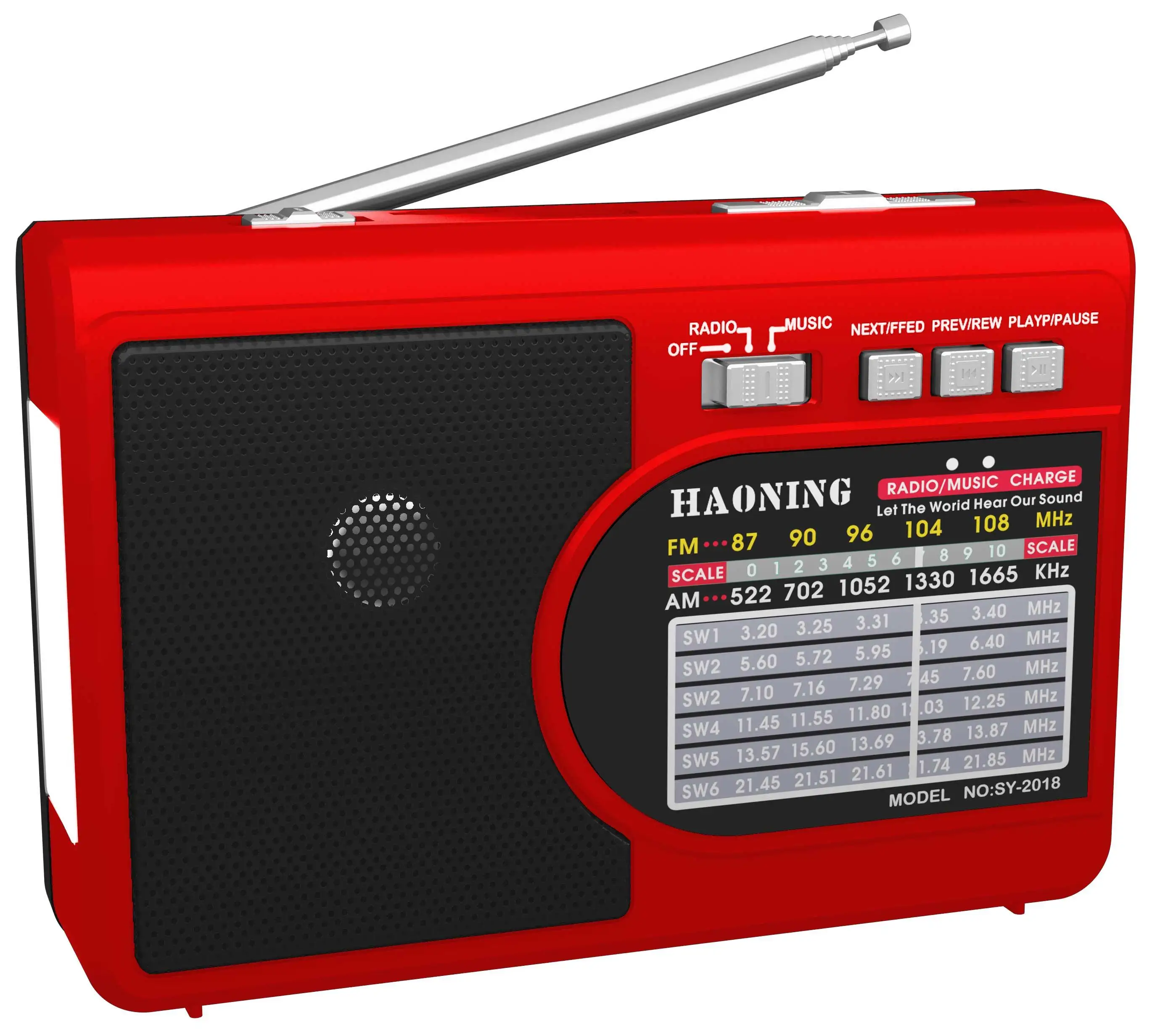 RX-1313BT портативный Перезаряжаемый компактный полоса сигнала приемник радио Светодиодный фонарик am fm радио приемник портативный