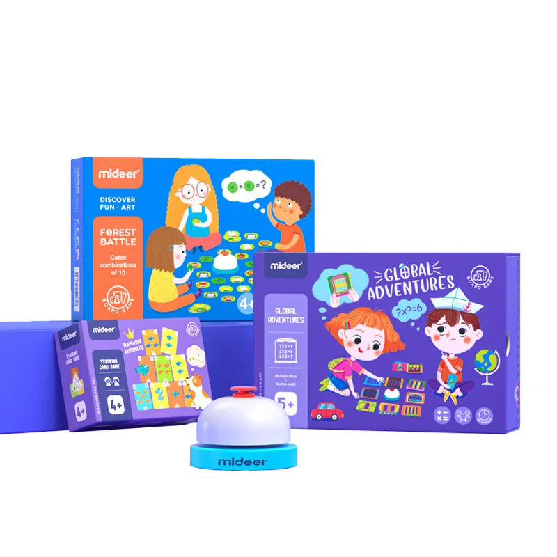 
Mideer 3 In 1Children Early Educational Kids Colorful Cartoon Interesting Cartoon Paper Learning Paper Logic Board Games Toys 