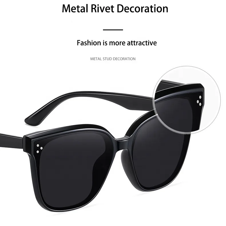 Korean Style Women Sun Glasses TR90 Fashion Designer Men Shades Famous Brands Nylon Lenses Big Frame Sunglasses Ready Stock