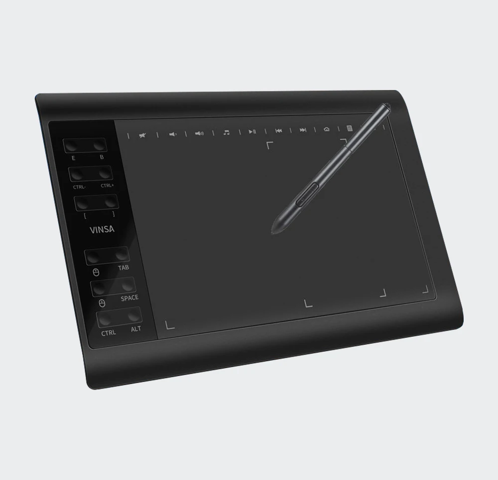Graphic display tablets drawing pad with digital pen with express keys for computer graphic design android