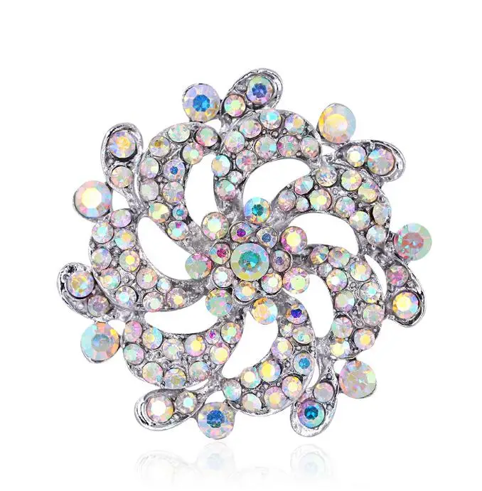 China Manufacturer Customized Crystal Alloy Custom Wedding Wholesale Brooch