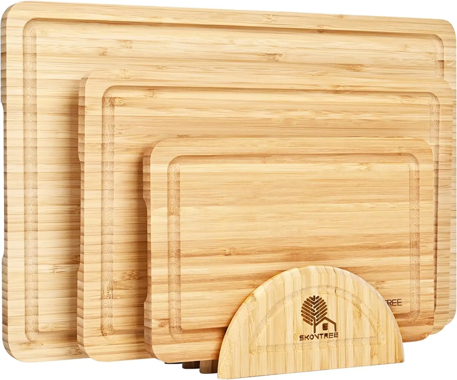 202407 Set of 3  Bamboo Cutting Board with Holder Competitive Price Cutting Boards for Kitchen Meat