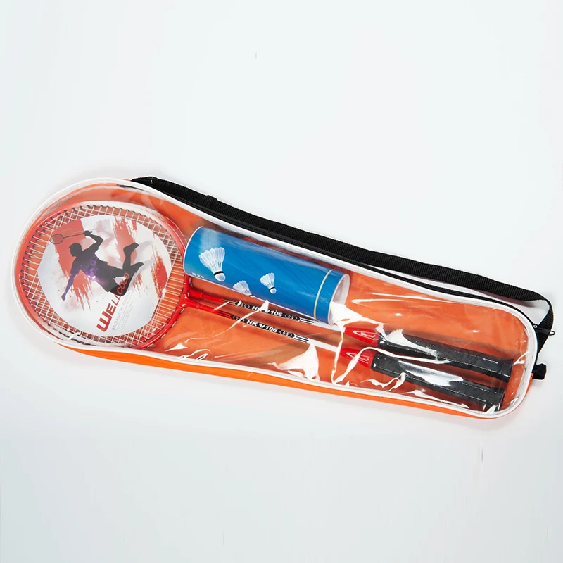 Chinese iron alloy printing badminton racket, good quality, price concessions,carry the ball