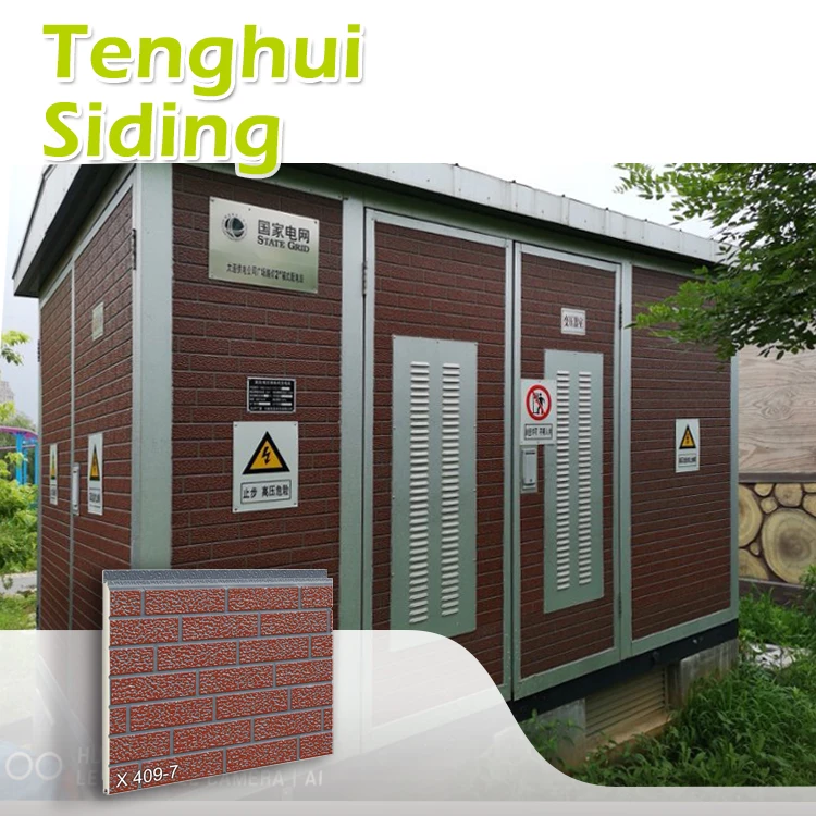 Tenghui Siding Insulated Metal Panels Prehab House Metal Wall Panels Metal Exterior Wall Panels