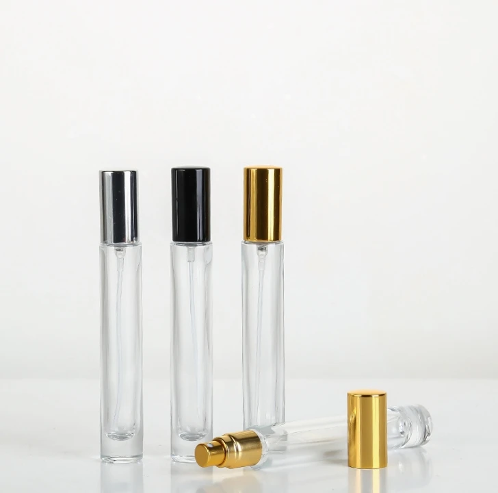 square or round shape  thick bottom transparent 5ml 10ml 15ml roll on glass bottle for essential oils perfume