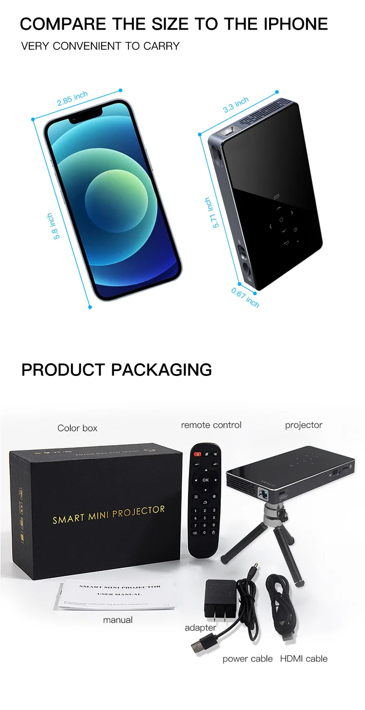 superroot Android  HD IN Wi-fi bt P8I dlp mini laser projector 4k proyector