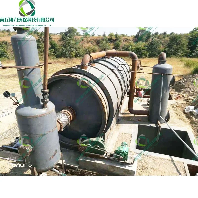 Recycle Plastic Waste Pyrolysis Into Petrol Oil Machine