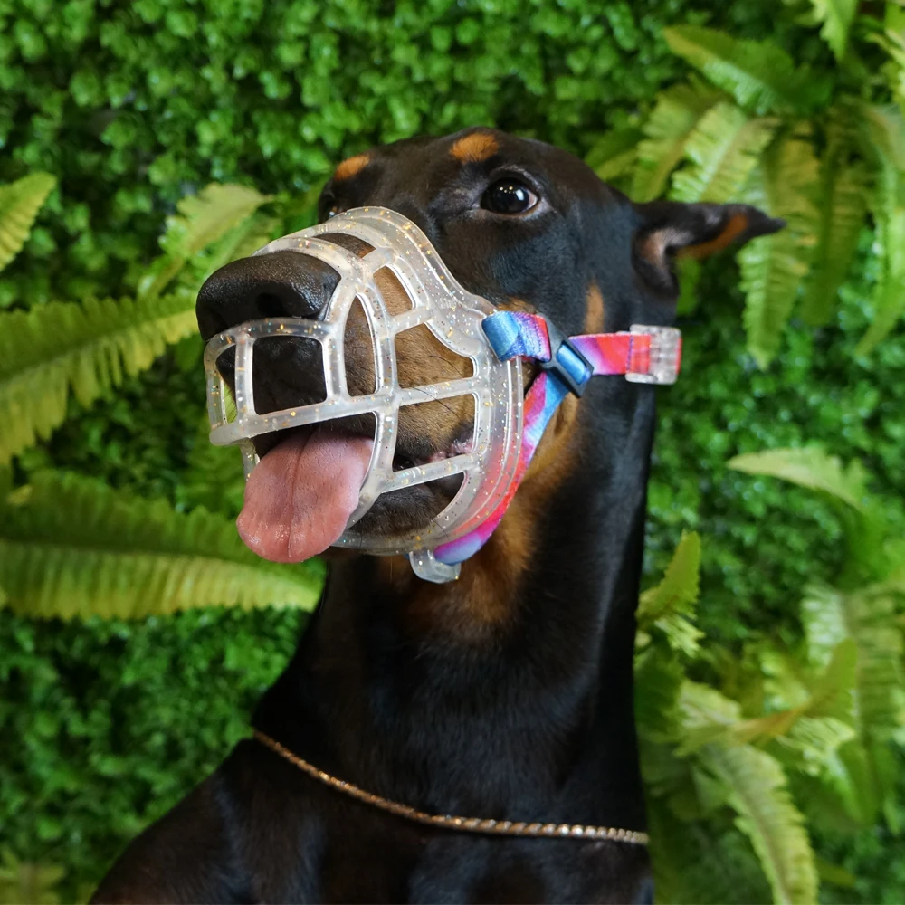 Мягкий резиновый дышащий намордник для собаки, намордник для собаки высокого качества с пряжкой