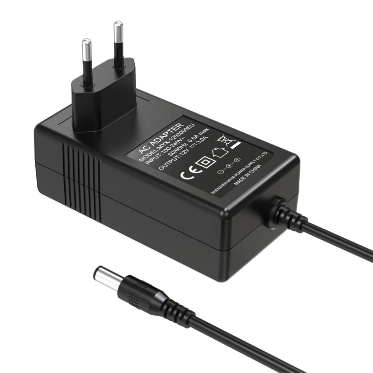 12v 3a 36w power supply for CCTV camera and laptop 12 volt 3 amp led ac dc adapter